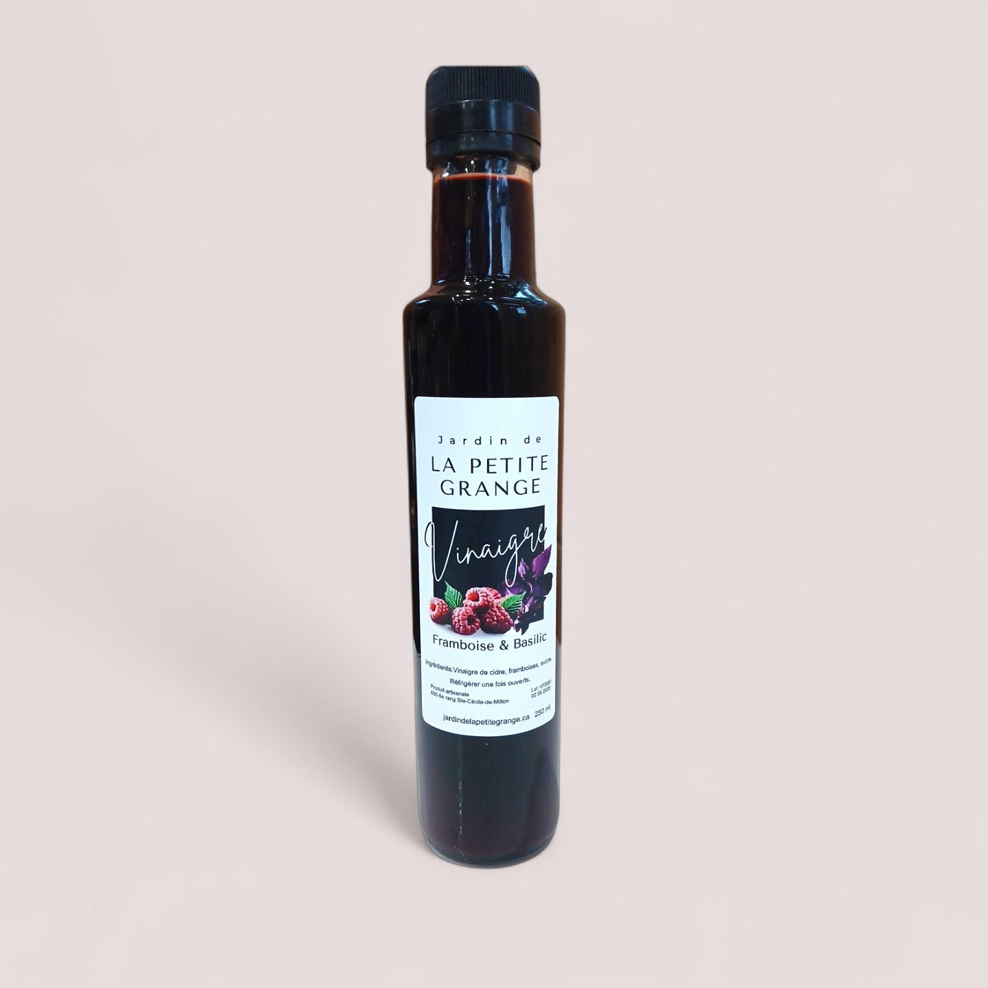 Vinaigre Framboises Basilic