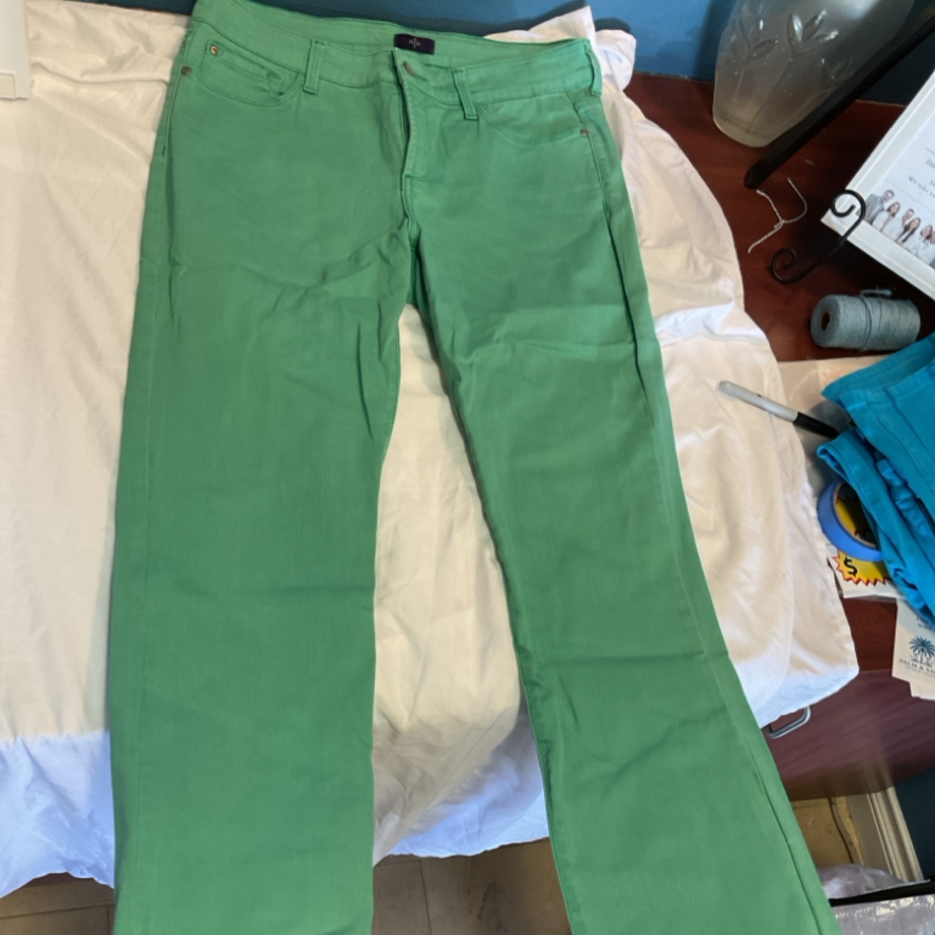 NYDJ Green Jeans (Size 10)