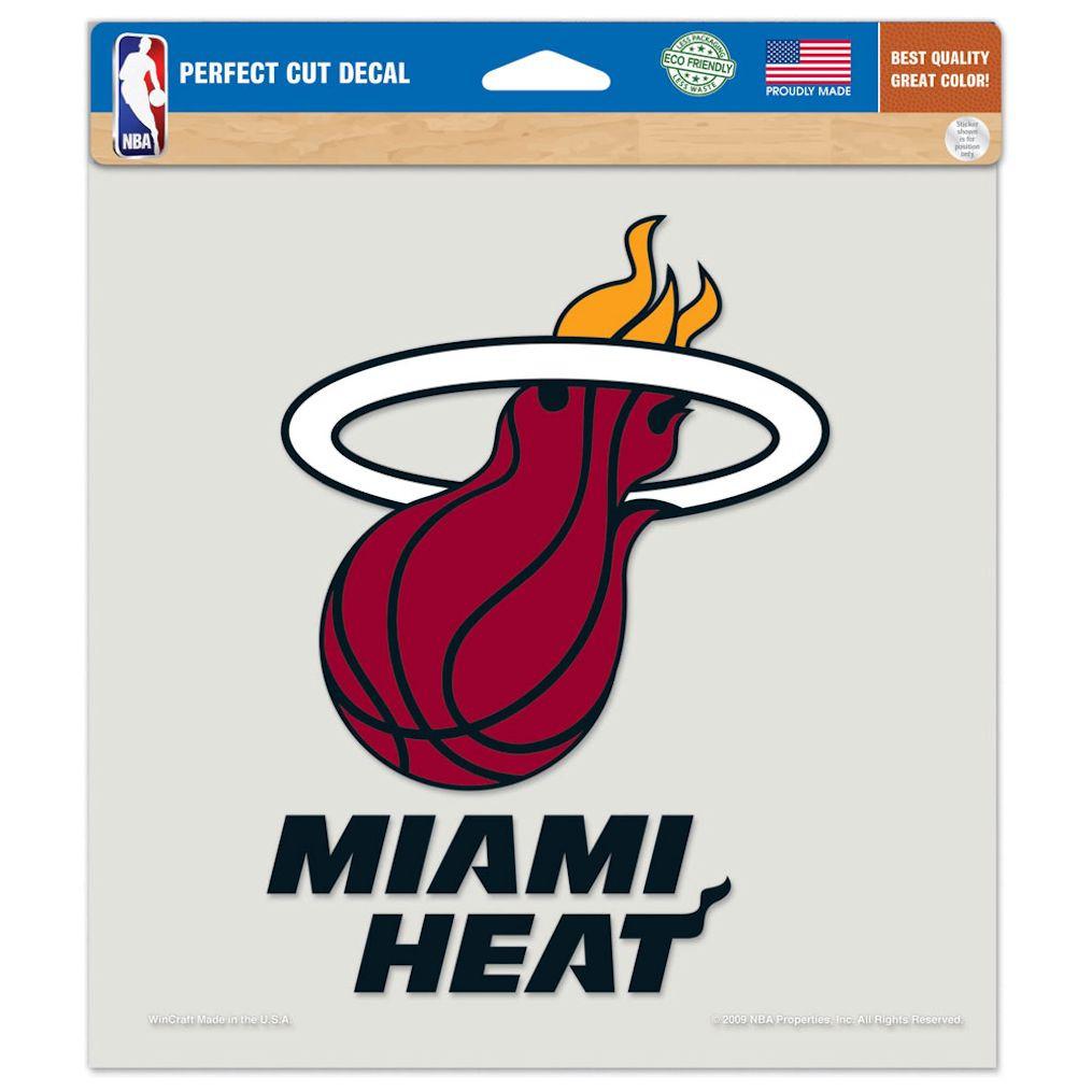 Miami Heat Perfect Cut Decal 8x8"