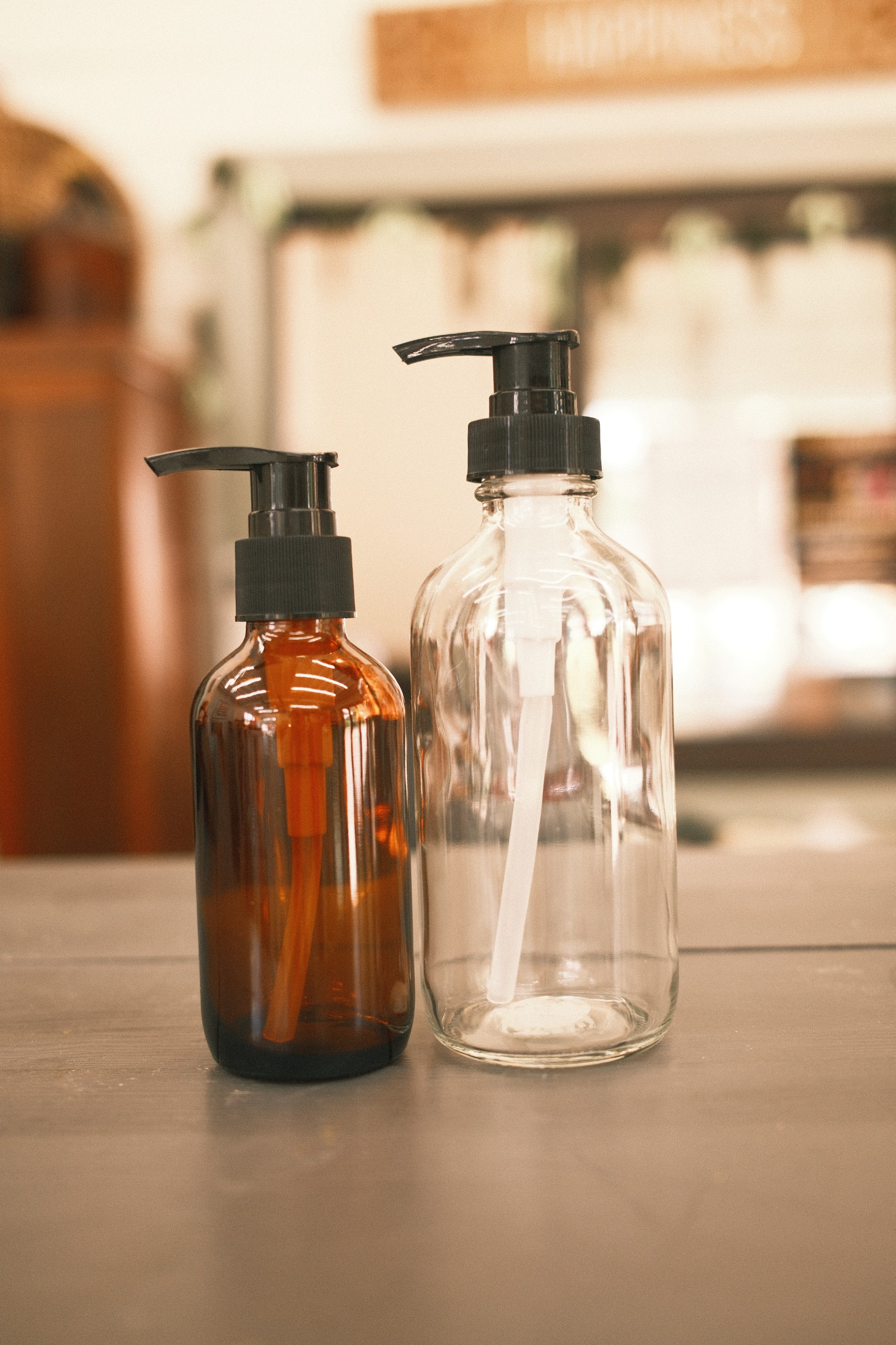 Glass Pump Bottle