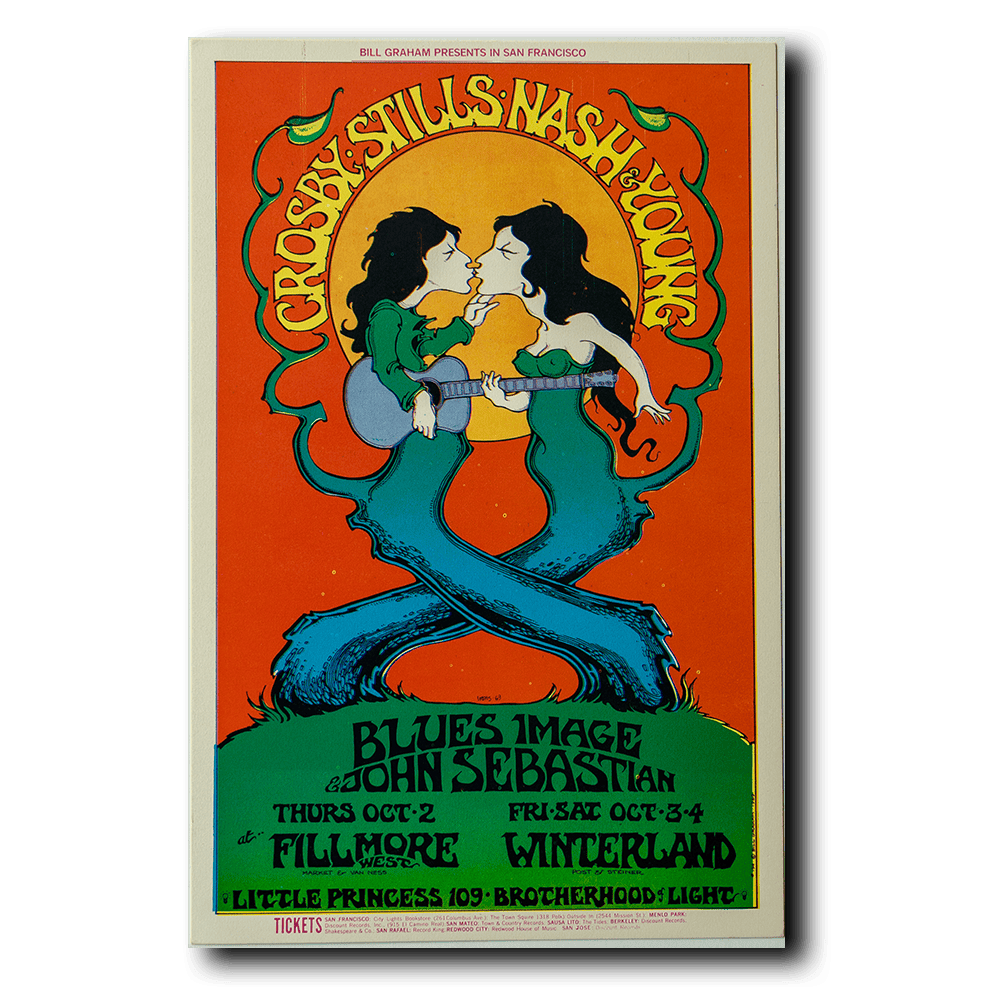 Crosby, Stills and Nash -- 1969 [Postcard]