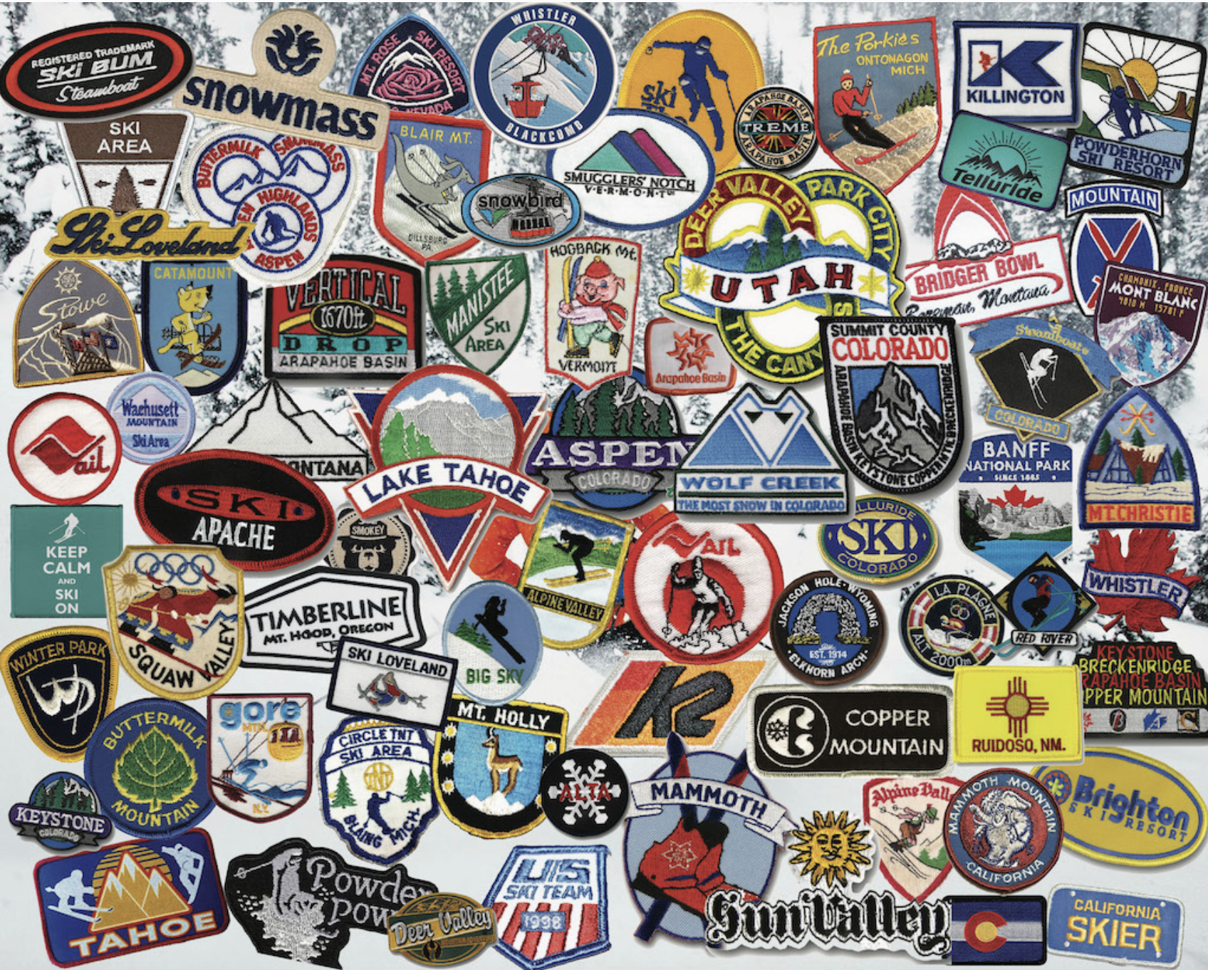 Ski Patches Puzzle by Steve Smith