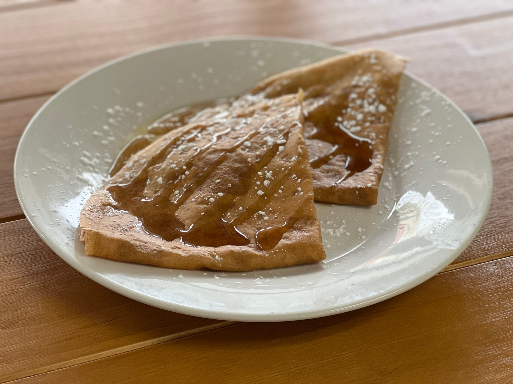 Peanut Butter Crepe with Banana (V)
