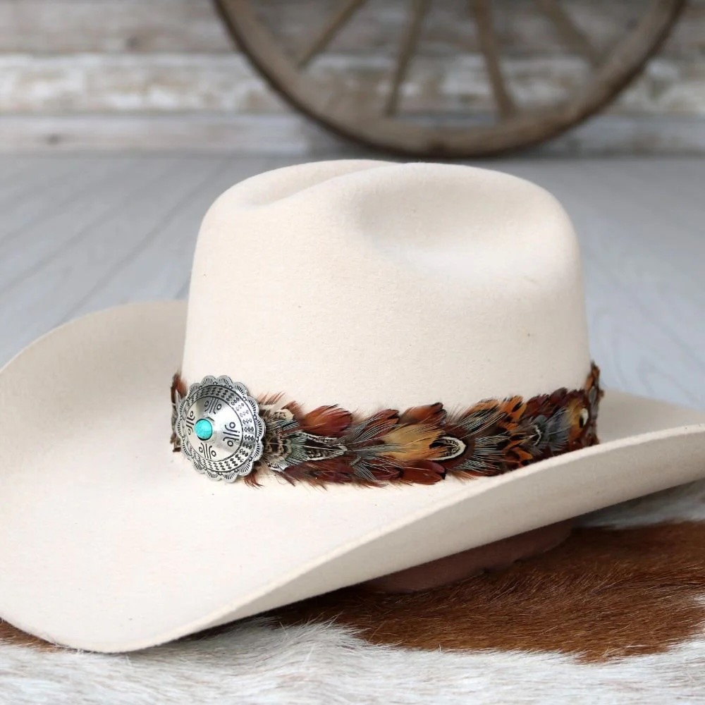 Willow - Western Feather Hat Band - Telluride
