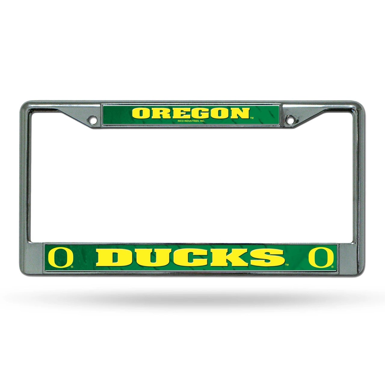 Oregon Ducks Printed Chrome License Plate Frame