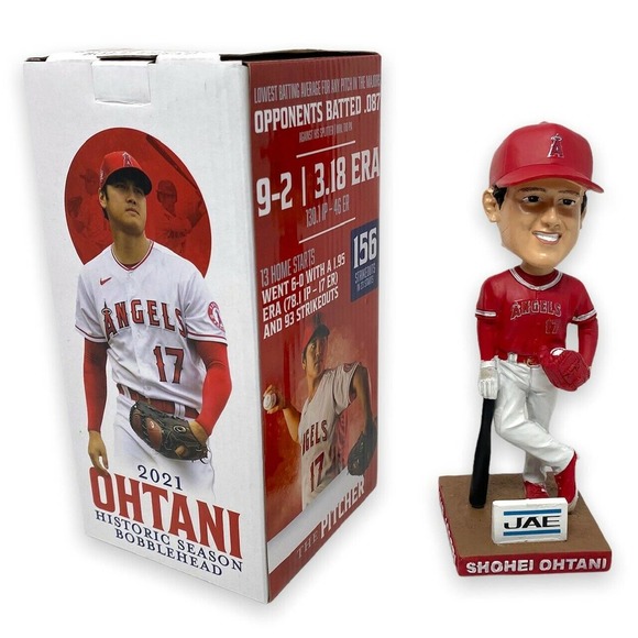 Los Angeles Angels Shohei Ohtani 2021 Historic Season Bobblehead