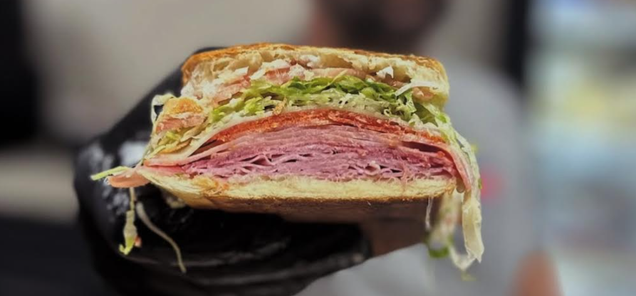 Italiano Italian hero sandwich with salami capicola and provolone — Town Hero Subs, Palm Beach FL