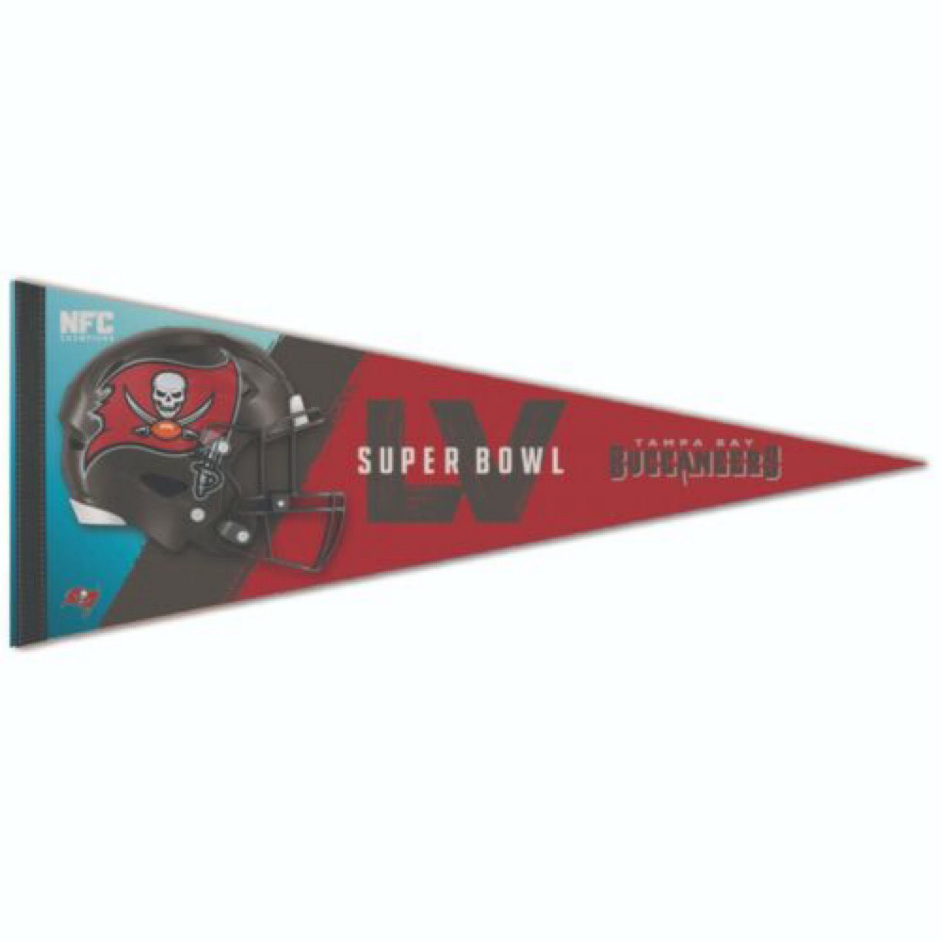 Tampa Bay Buccaneers Super Bowl LV Premium Pennant 12x30"