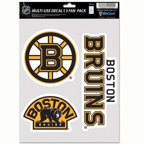Boston Bruins Multi Use 3 Pack Fan Decals