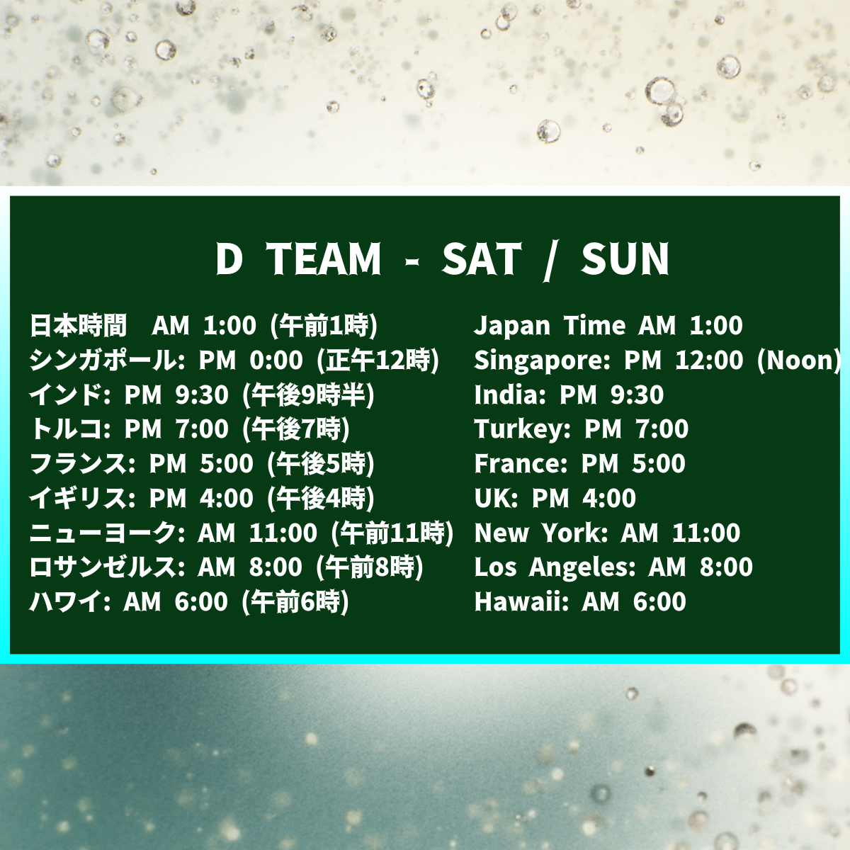 D TEAM 12/2025 NIhongo Cafe online community