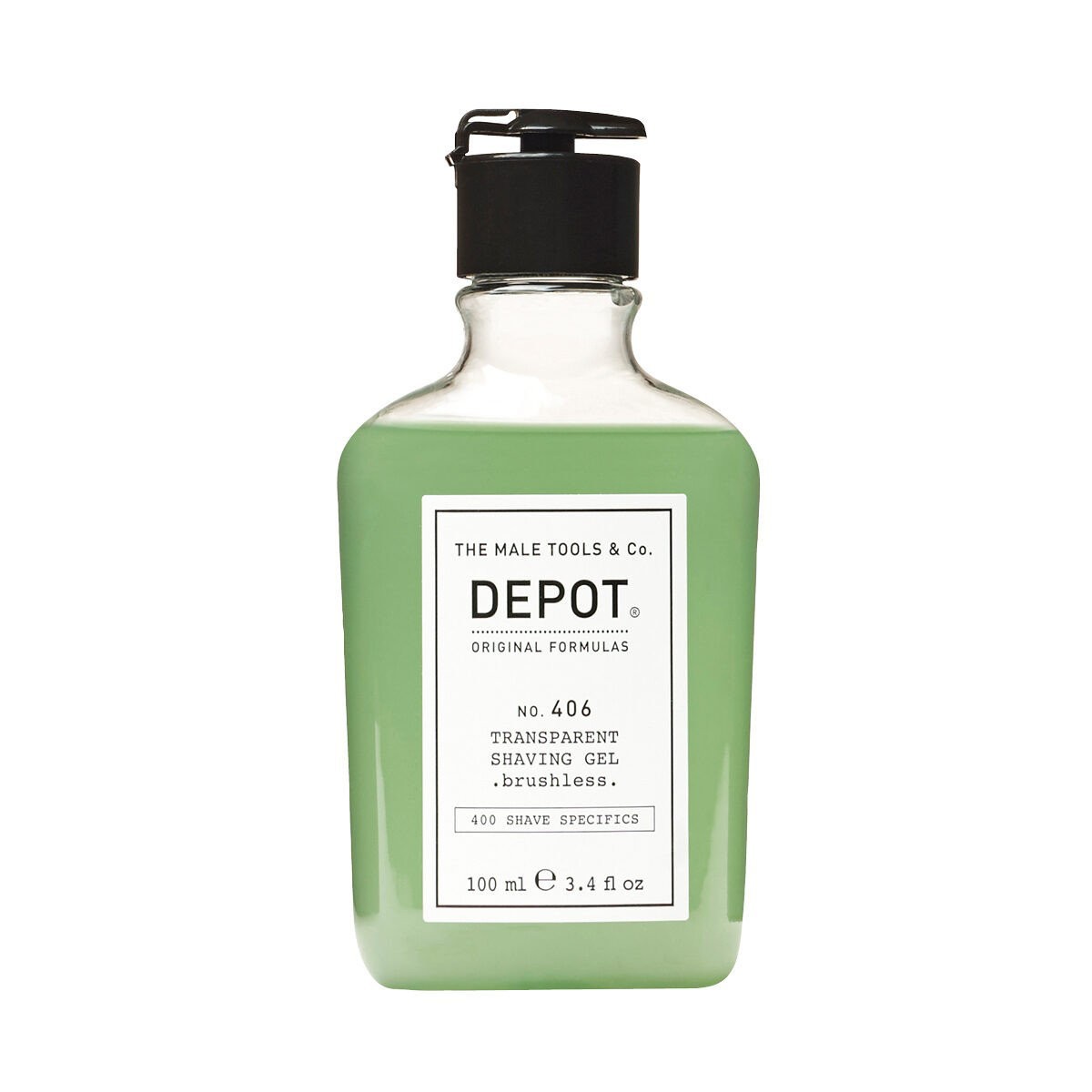No. 406 - TRANSPARENT SHAVING GEL BRUSHLESS