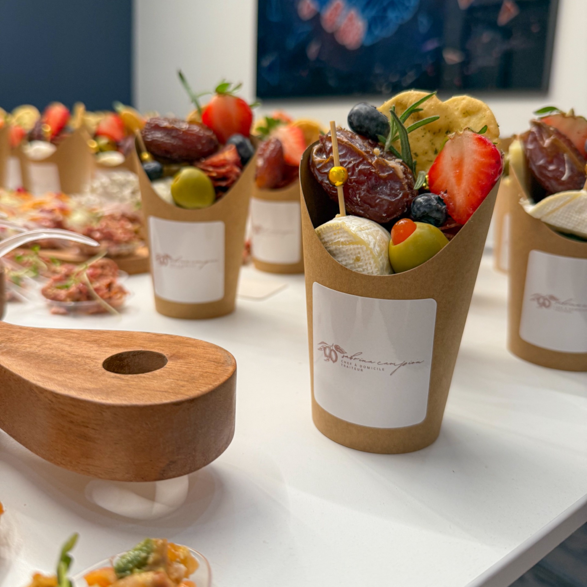 Charcuterie and cheese cup