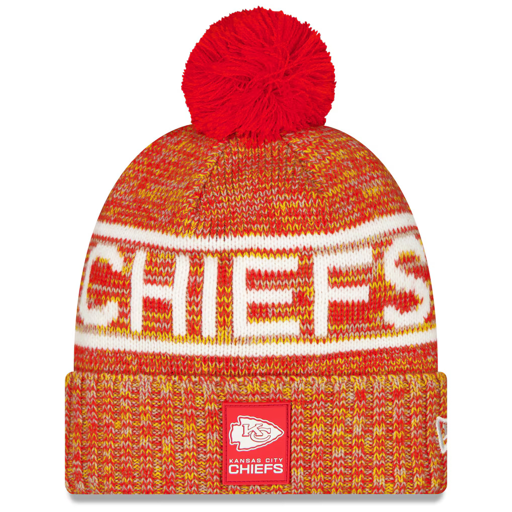 Kansas City Chiefs 2025 New Era Sideline Beanie