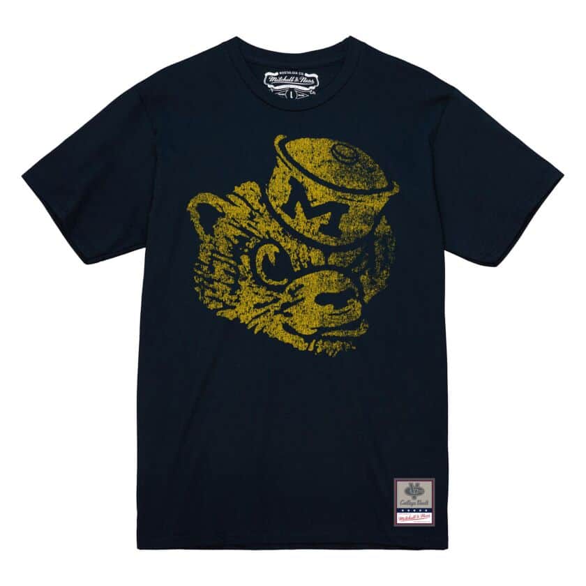Michigan Wolverines Vintage Logo Mitchell and Ness Shirt