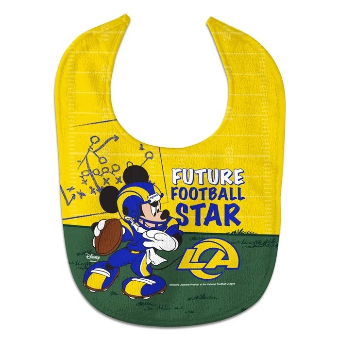 Los Angeles Rams 2026 Disney Mickey Mouse Baby Bib
