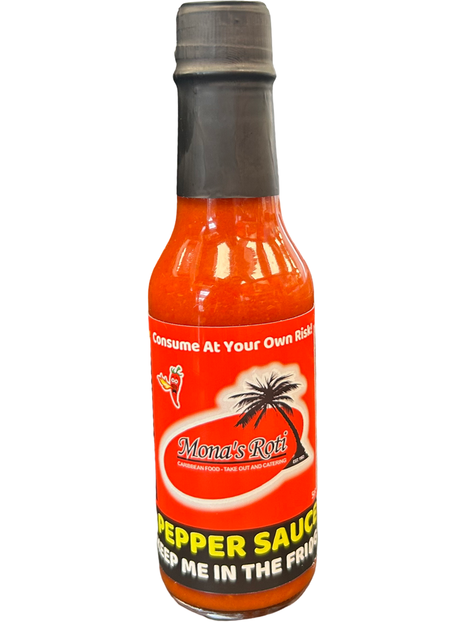 MONA'S PEPPER SAUCE BOTTLE