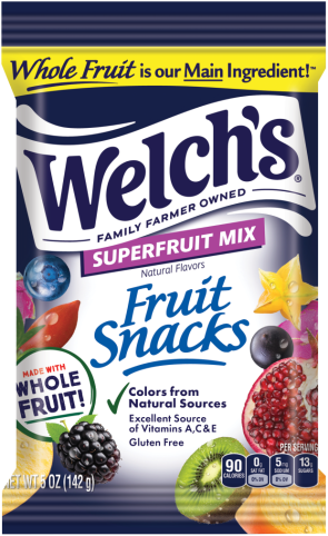 Welch's  Fruit Snacks Superfruit Peg Bag 5oz 12ct