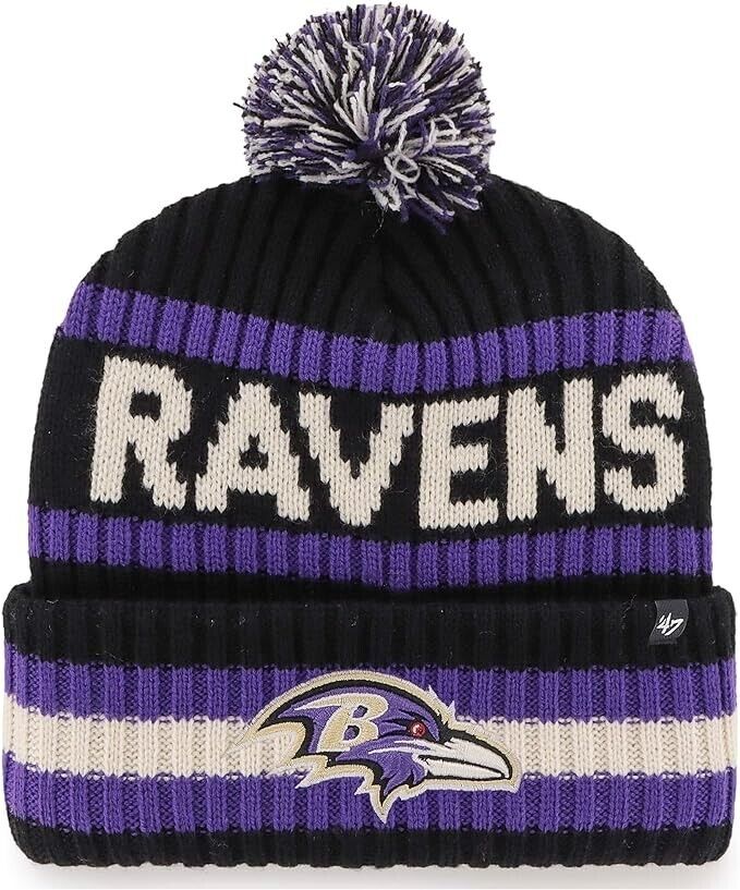Baltimore Ravens '47Brand Pom Beanie