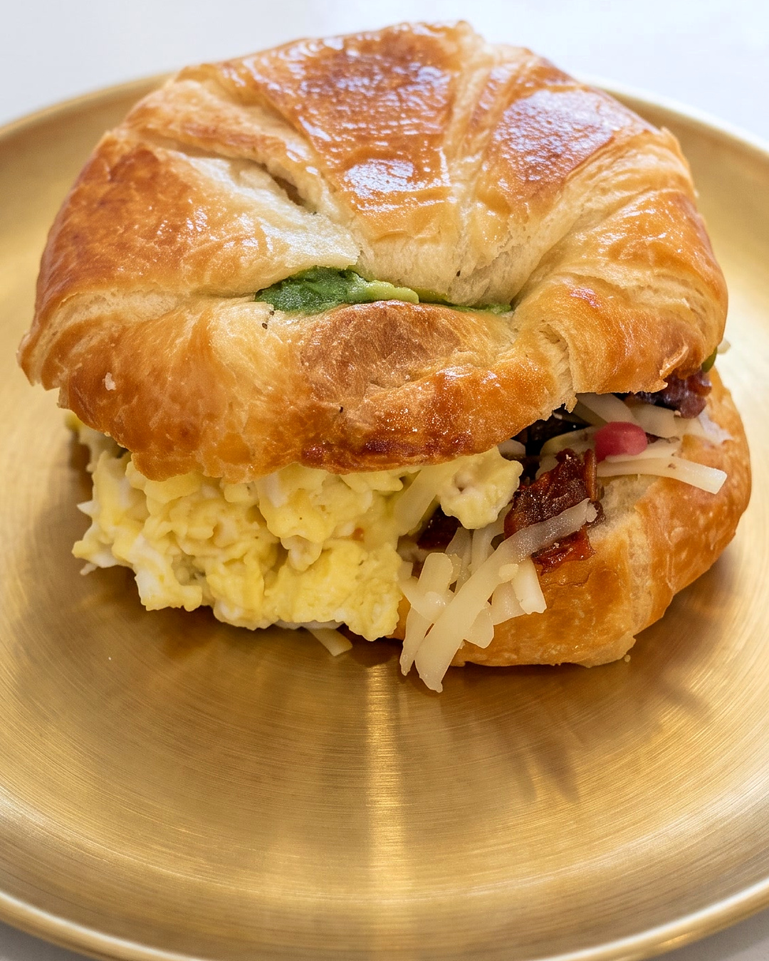 Croissant Sandwich at BubbleBrew