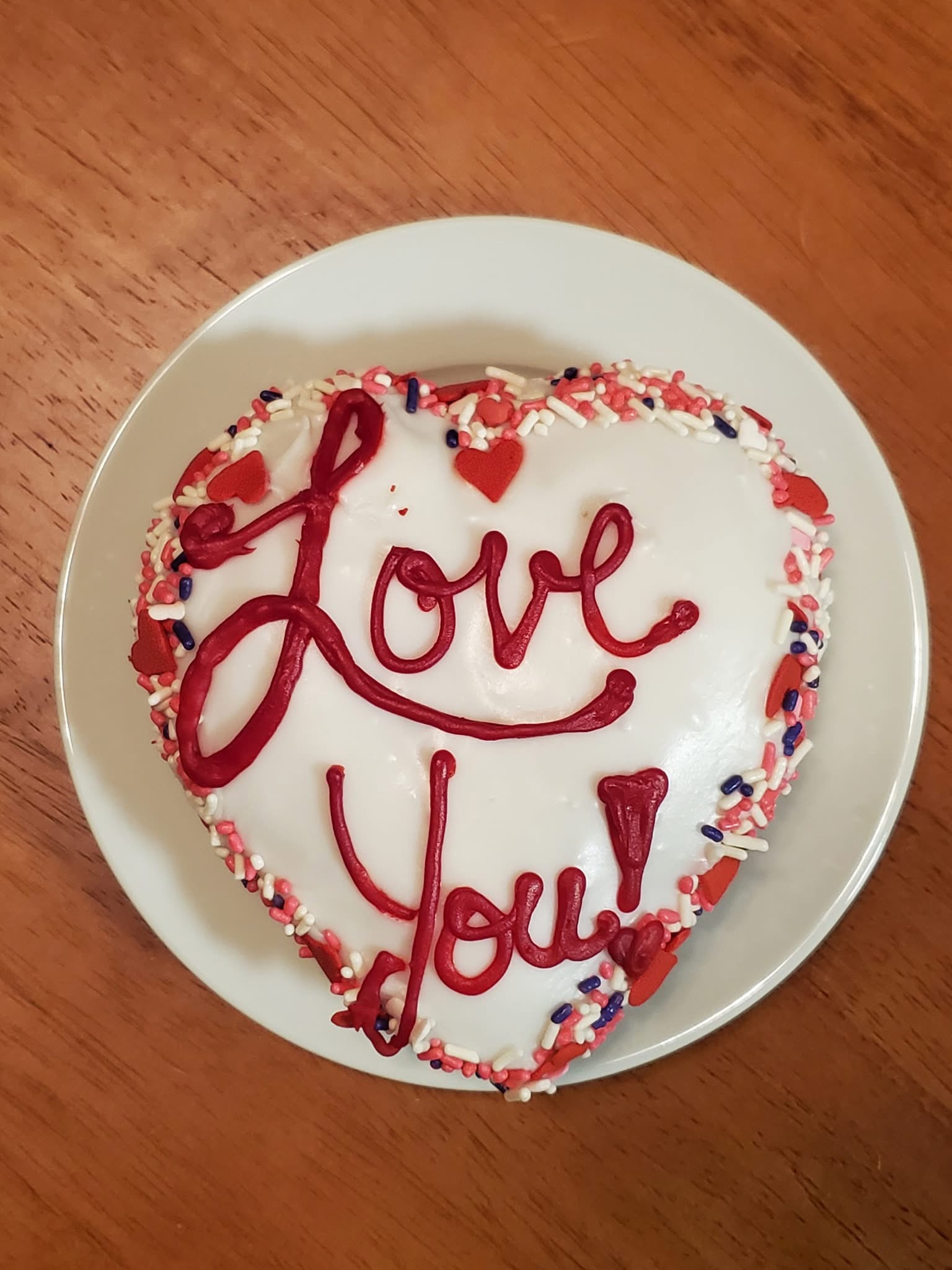 Conversational Hearts (one) donut