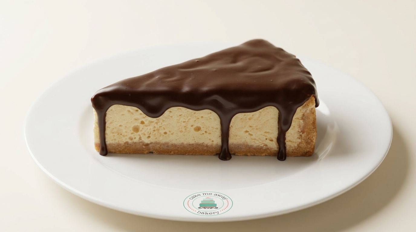 Keto Chocolate Covered Cheesecake Slice