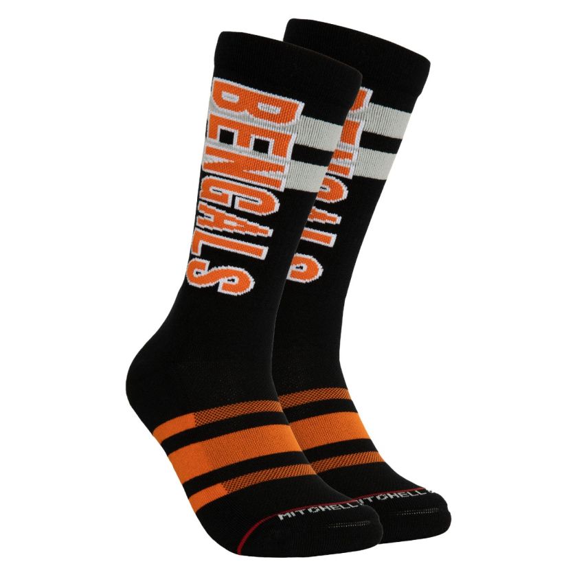 Cincinnati Bengals Retro Mitchell and Ness Lateral Socks