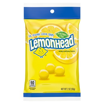 Lemonhead Nostalgic Fruit Candy Pocket Pack 2oz 12ct