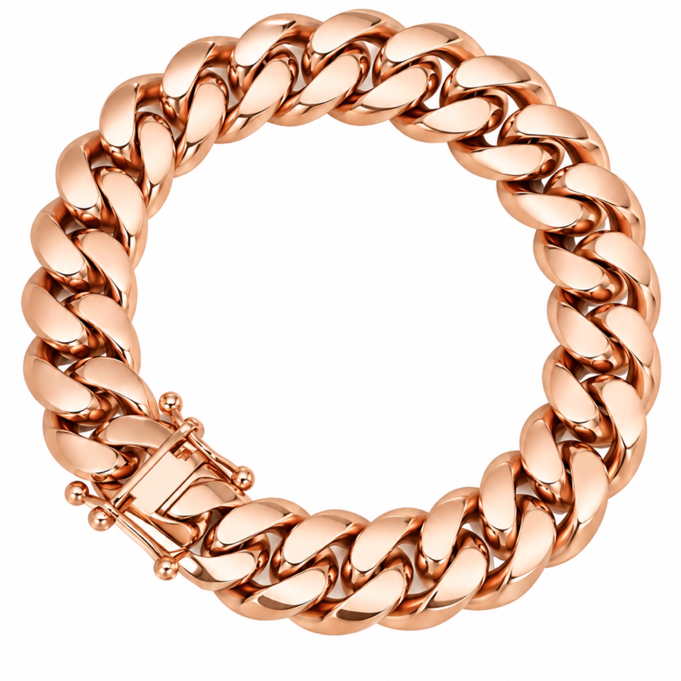 8.5” Rose Gold Cuban Chain / 14mm