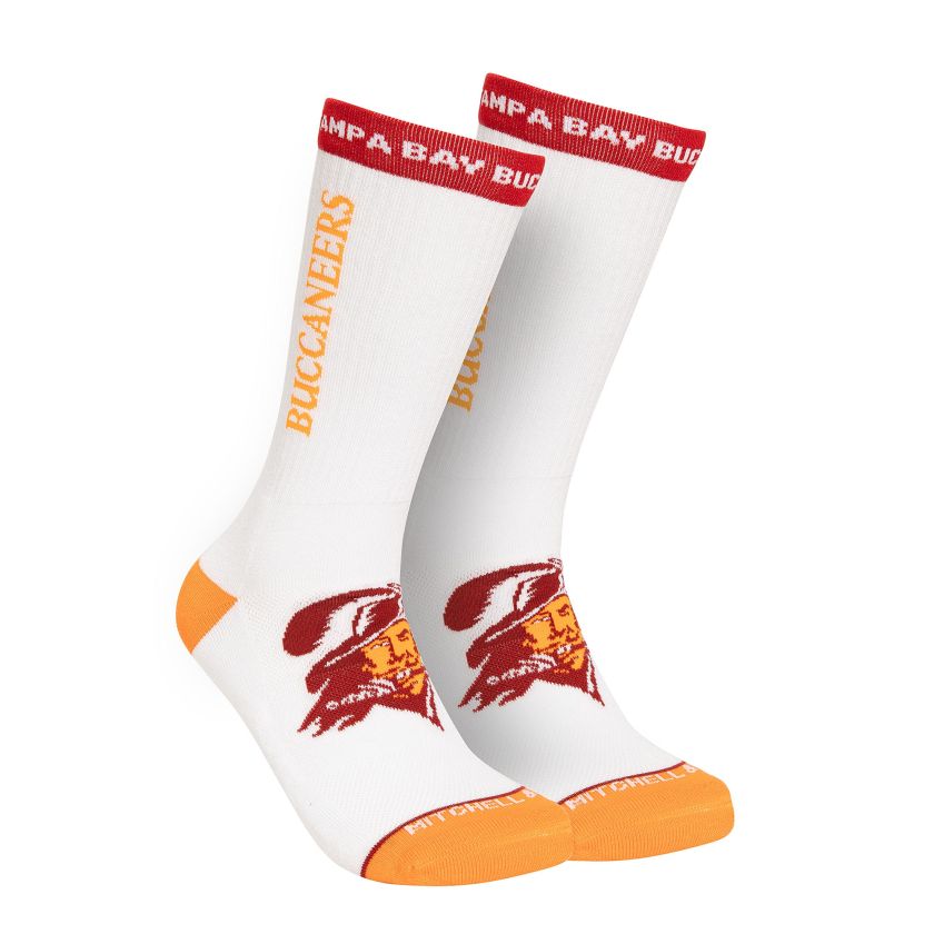 Tampa Bay Buccaneers Mitchell and Ness Kickoff Crew Socks