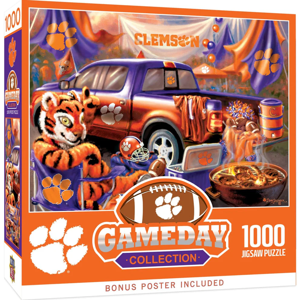Clemson Tigers 1000 Piece Gameday Design Puzzle
