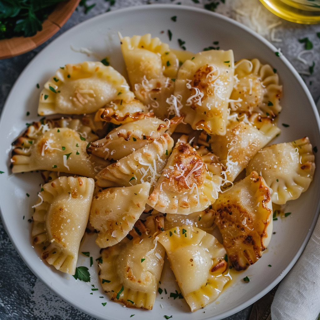 ♨️ 24 of Pierogies with Cheddar Cheese and Potatoes