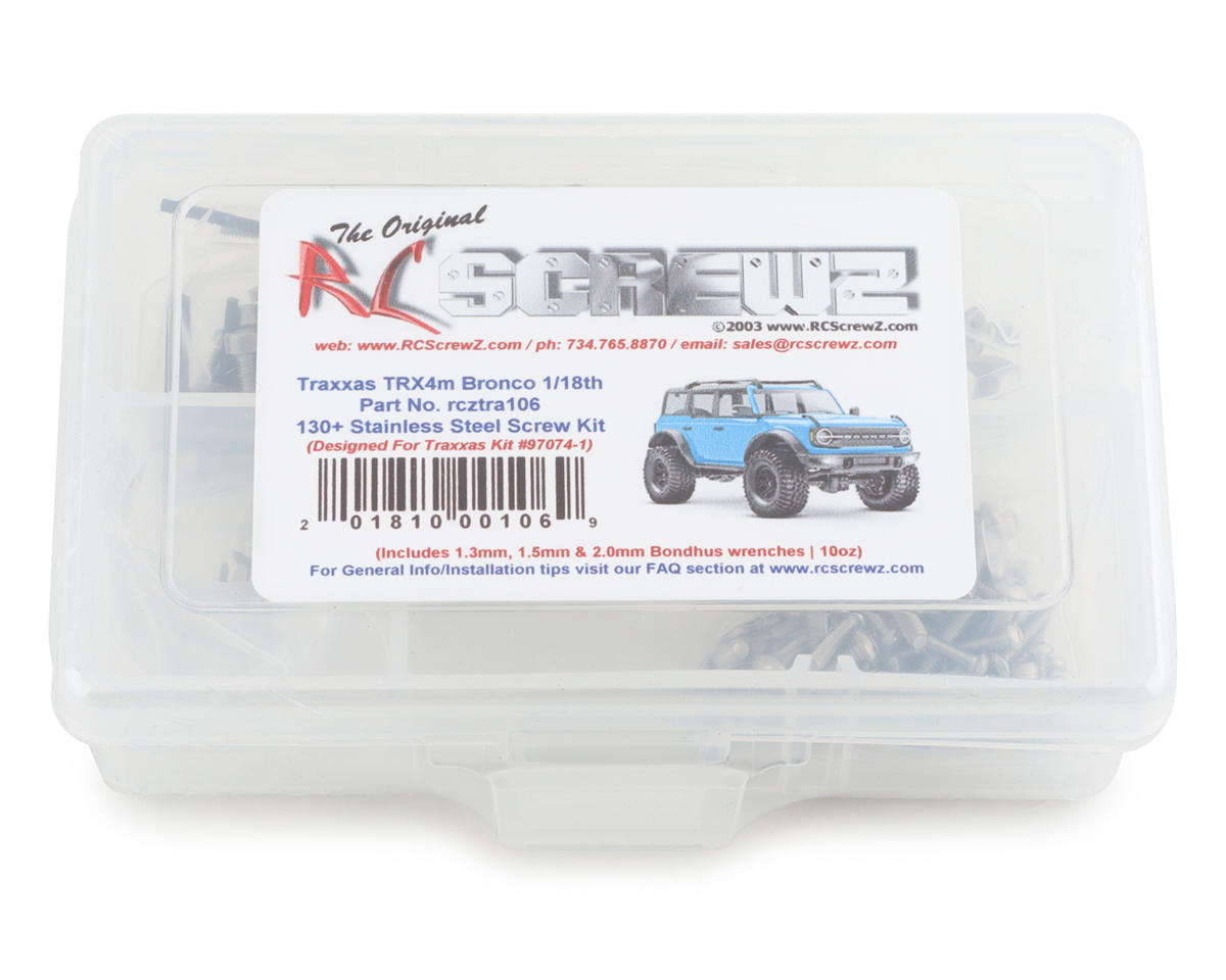 Trx4m Bronco Stainless Steel Screw Set W-1R7(12)