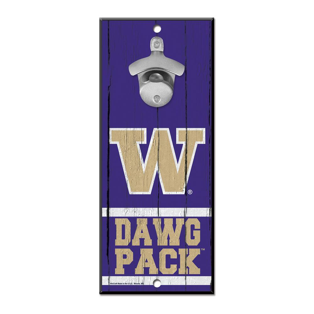 Washington Huskies Wood Bottle Opener 5x11"