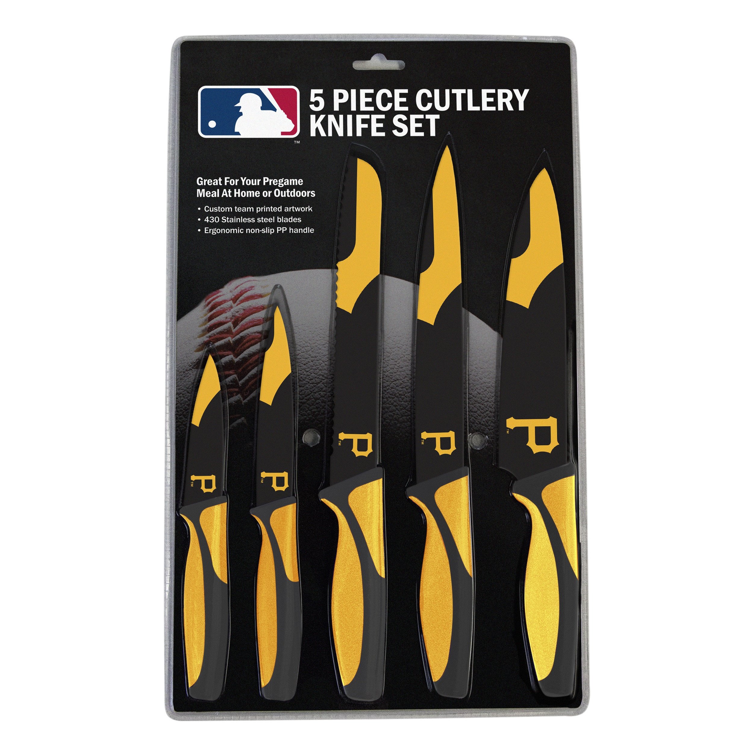Pittsburgh Pirates Kitchen Knife Set - 5 Pack