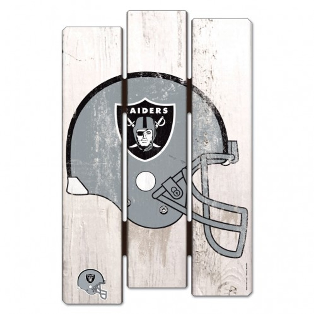 Las Vegas Raiders Wood Fence Plank Sign 11x17"