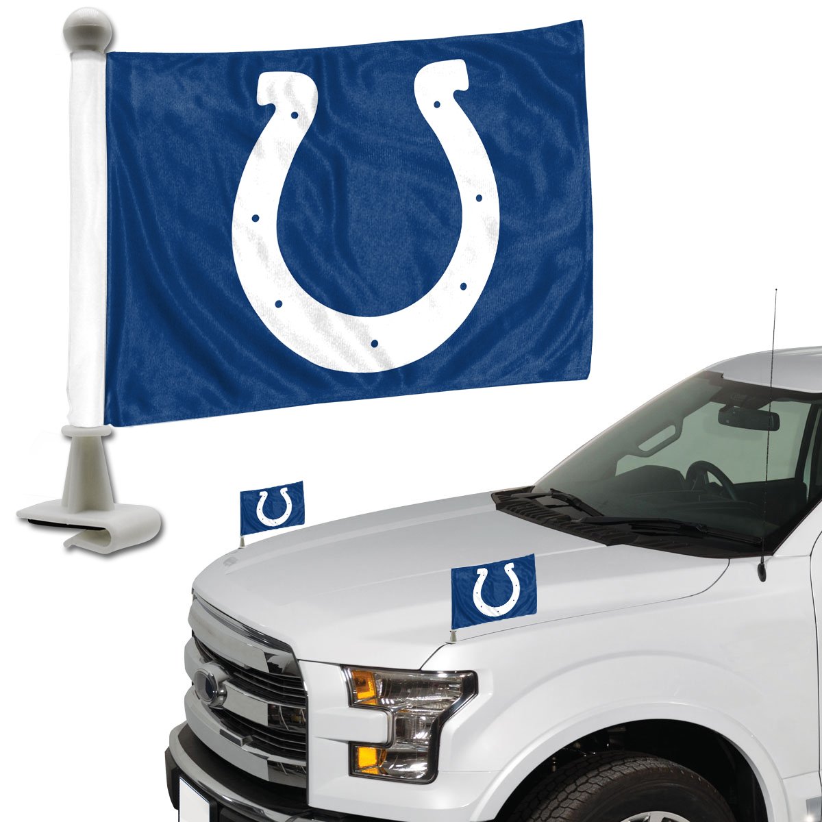 Indianapolis Colts Ambassador Car Flags Set