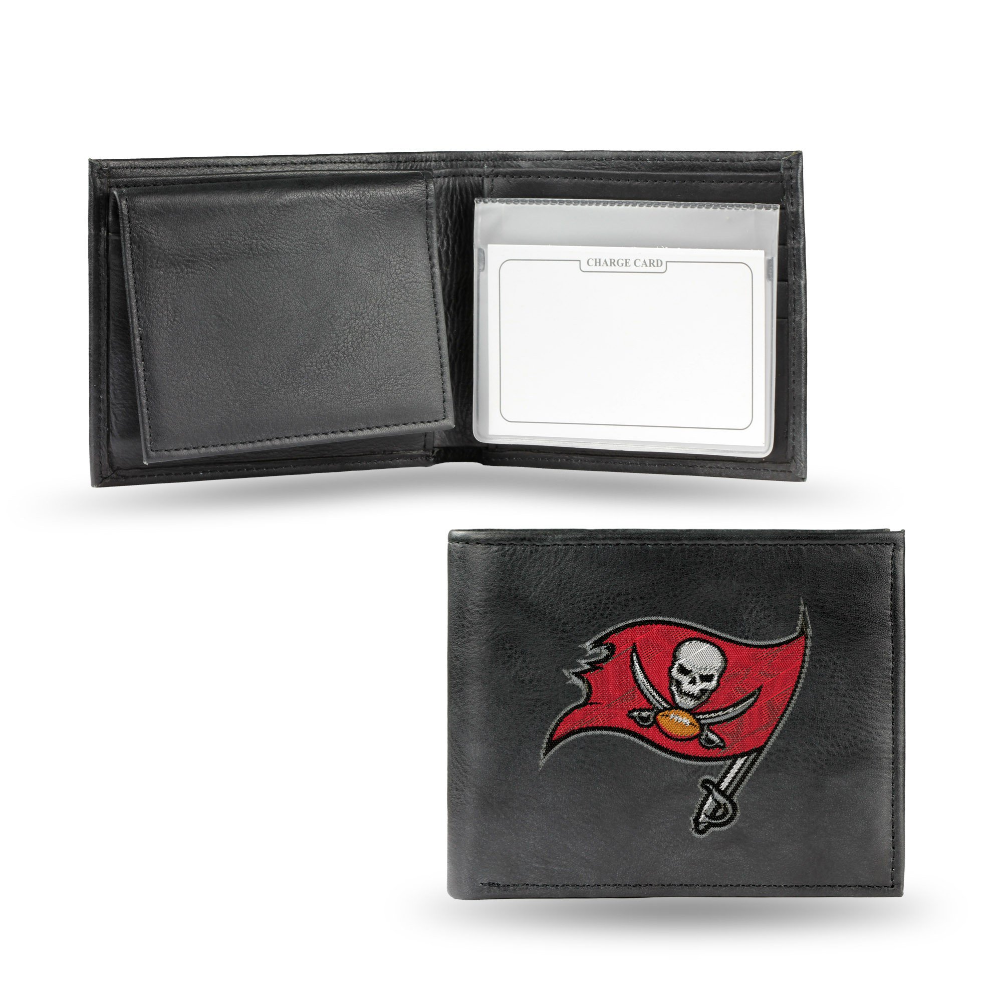 Tampa Bay Buccaneers Embroidered Leather Bi-Fold Wallet