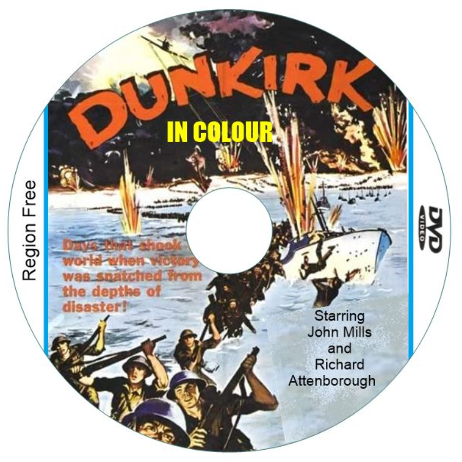 Dunkirk. John Mills (1958) in Color, DVD