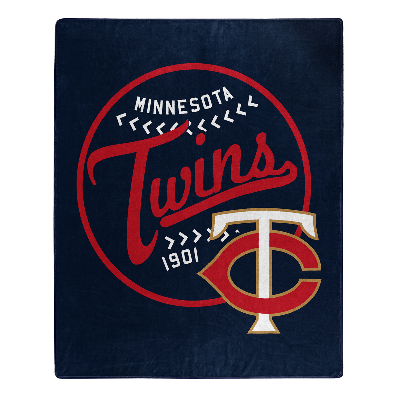 Minnesota Twins Moonshot Design Raschel Blanket