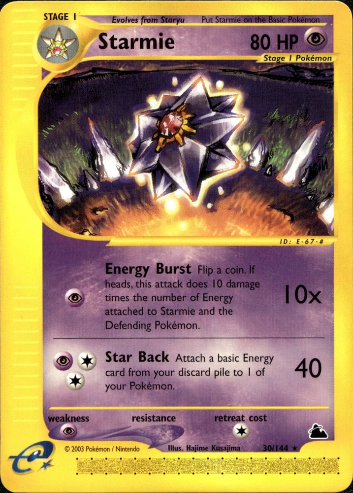 Starmie - ECARD3 30/144