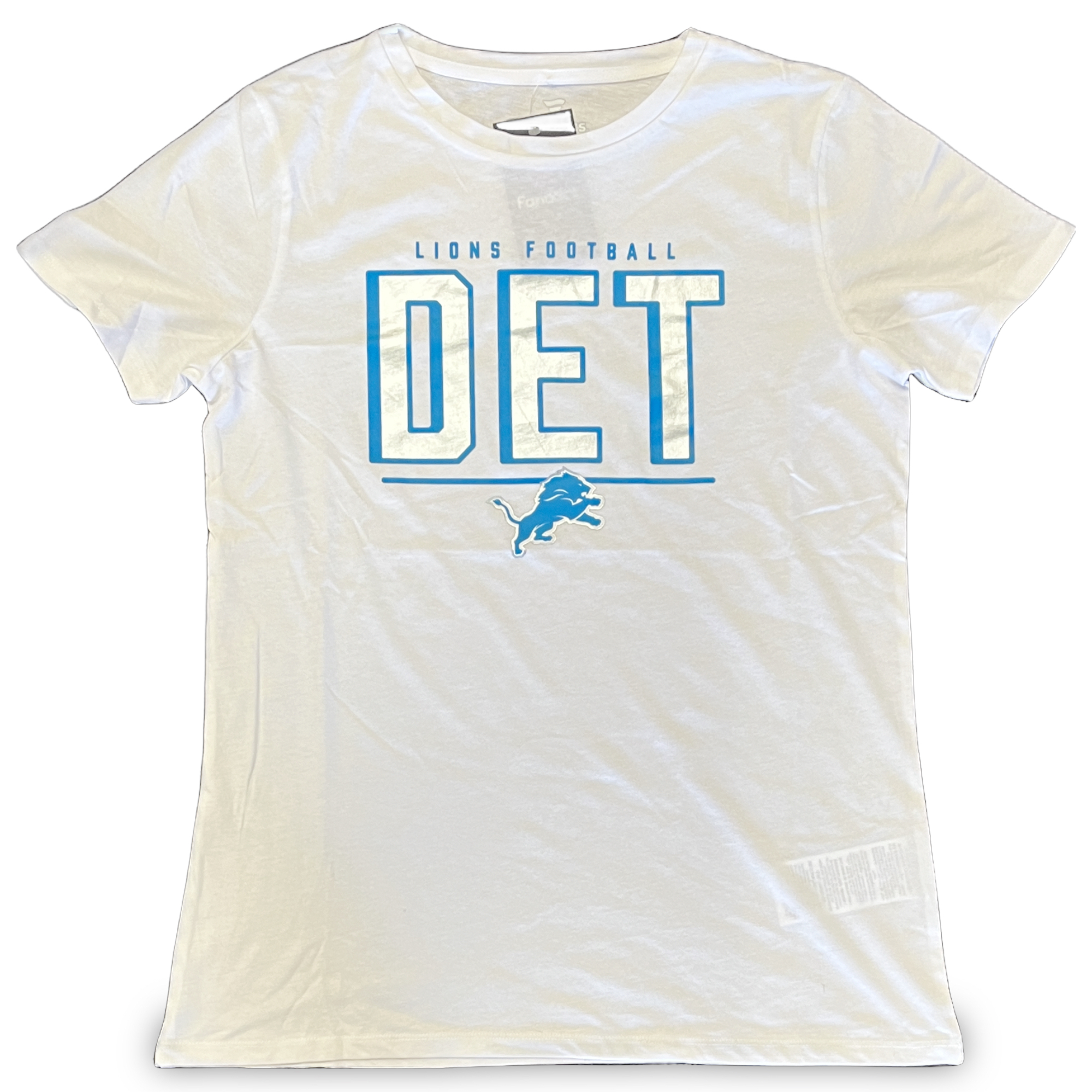 Detroit Lions Ladies White Shiner Fanatics Shirt