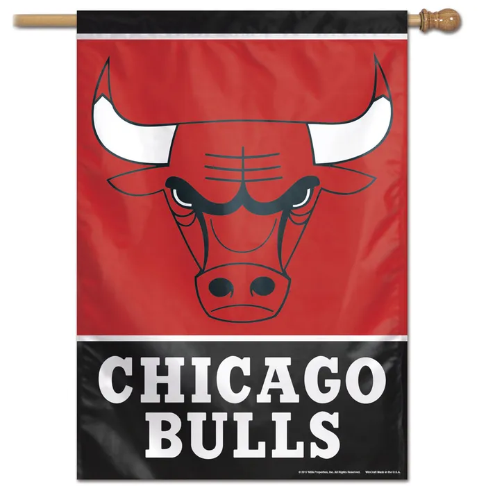 Chicago Bulls Vertical House Flag 28x40"