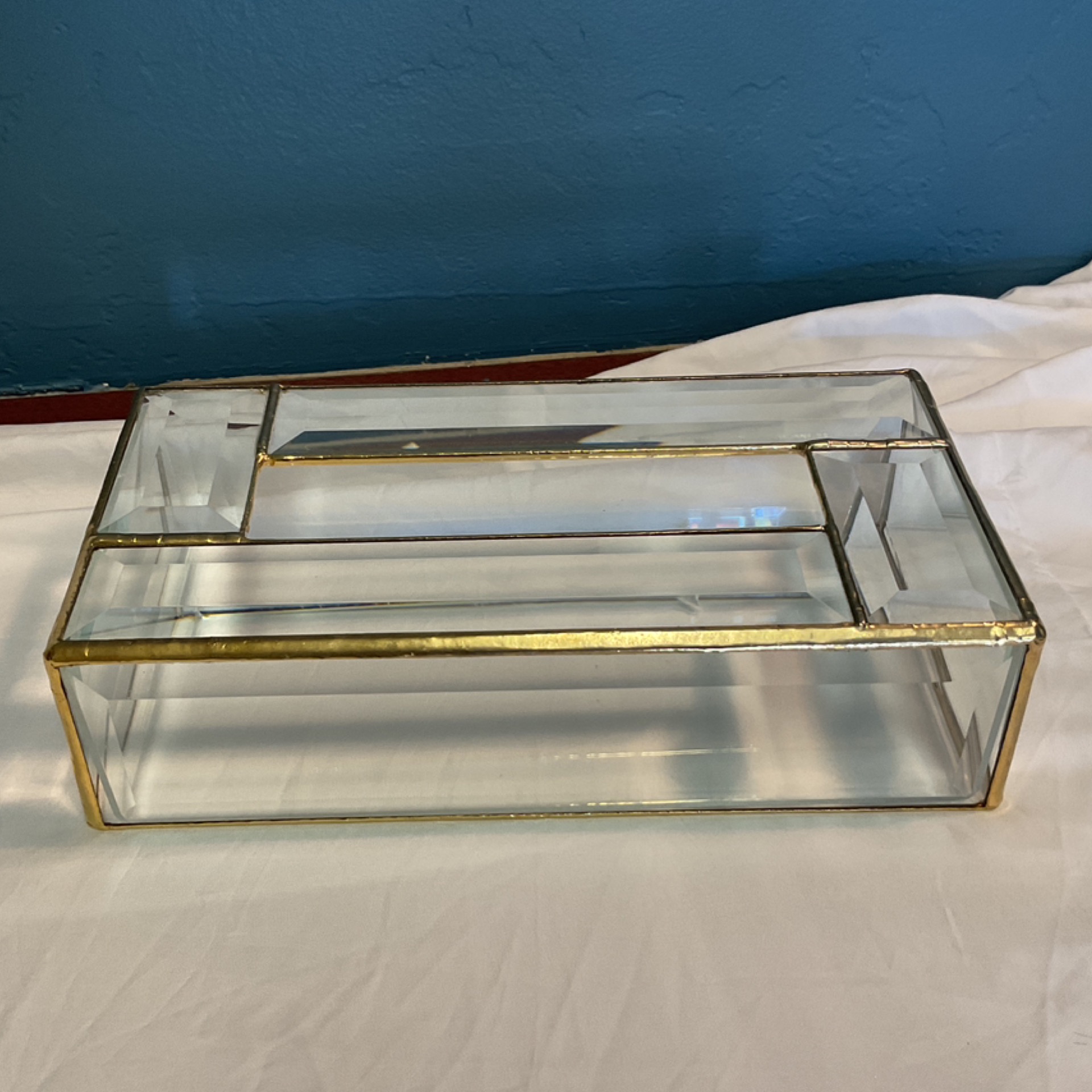Glass Rectangle Tissue Box