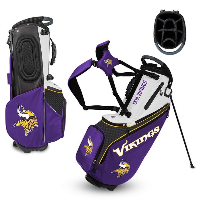 Minnesota Vikings Hybrid Back Nine Carry Golf Bag