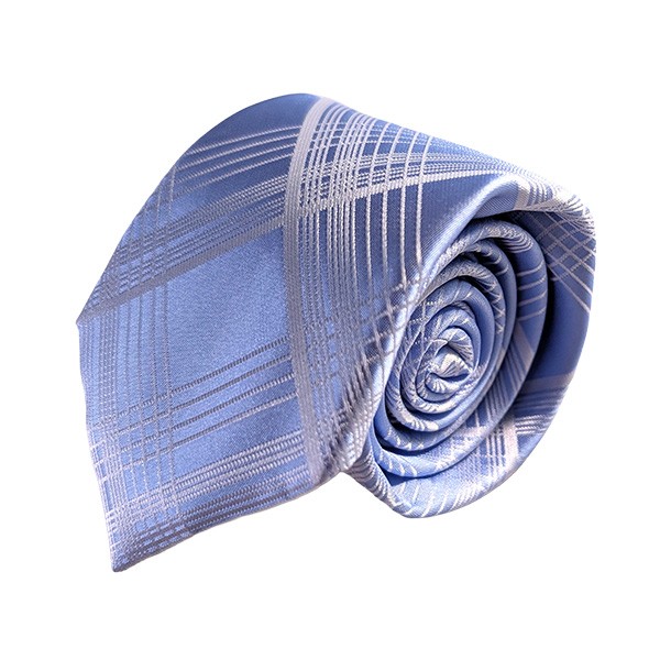 150 X 7 Cm Sky Blue T/T Plaid Tie