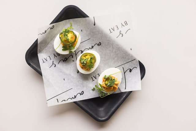 Amelia's Spicy Deviled Eggs