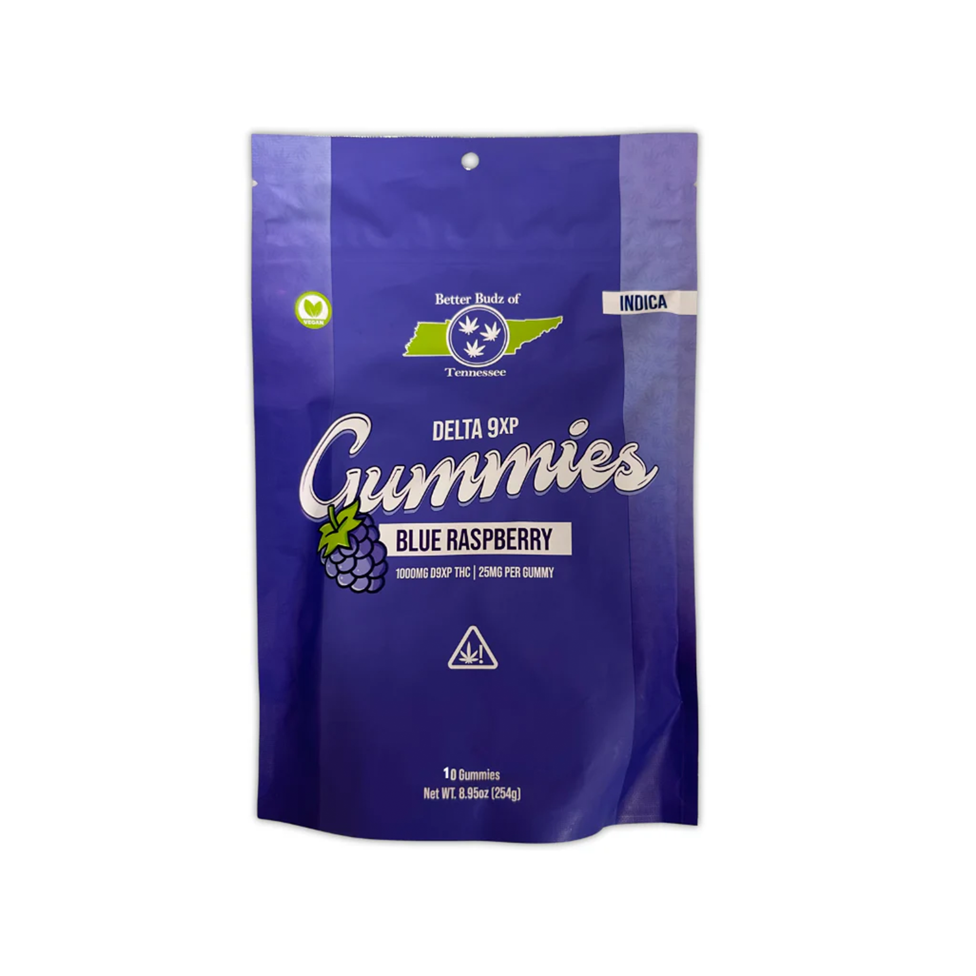 Better Budz Blue Raspberry Indica D9 THC 100mg