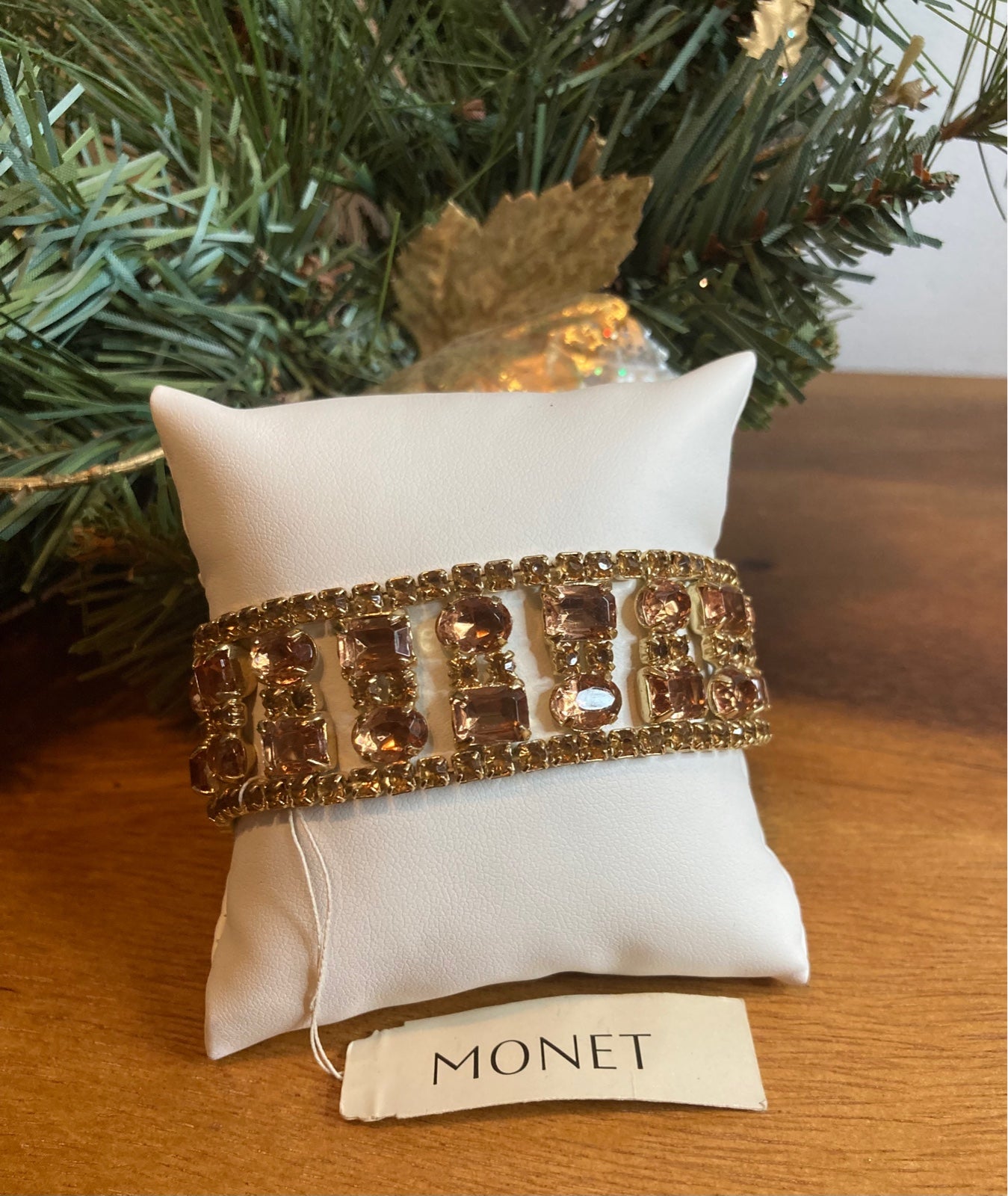 Monet Hazel Brown All around Rhinestone Bracelet
