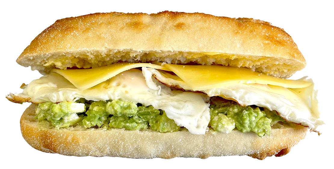 Smashed Avo (v) + Eggs
