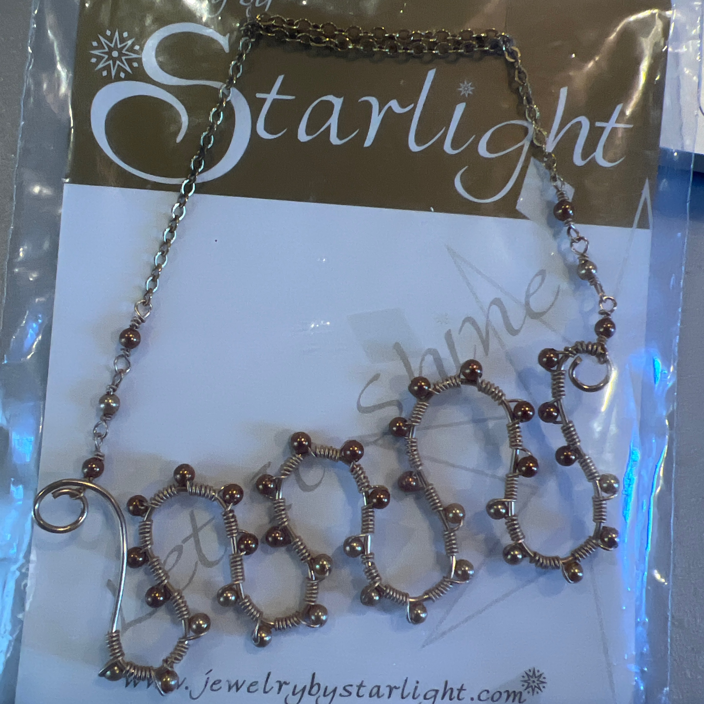 18K Gold Filled Mini Pearl Snake Necklace-Estate Jewelry
